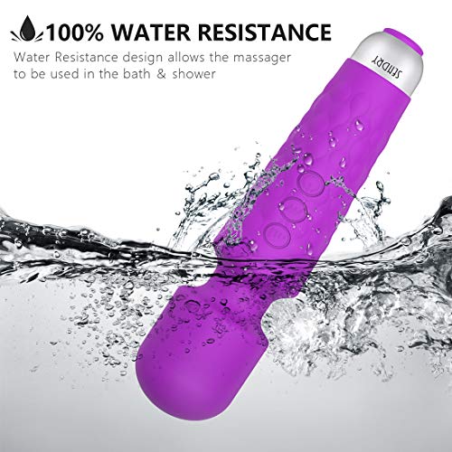 Female Vibrator, G-Spot & Sex Toy, 20 Modes & 8 Speeds Wand Massager, Quiet, Waterproof, Usb Rechargeable Vibrator, Hand-Held Cordless Sex Toys Vibrator For Her Pleasure, Female Adult Toy - Purple #TOP2