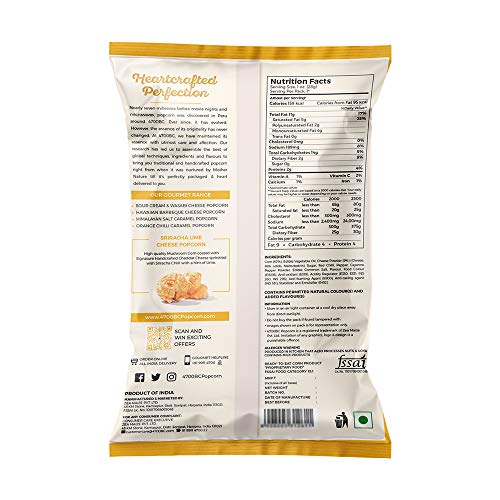 Image of 4700BC Sriracha Lime Cheese Popcorn, Pouch, 35g*4=140g (Pack of 4)