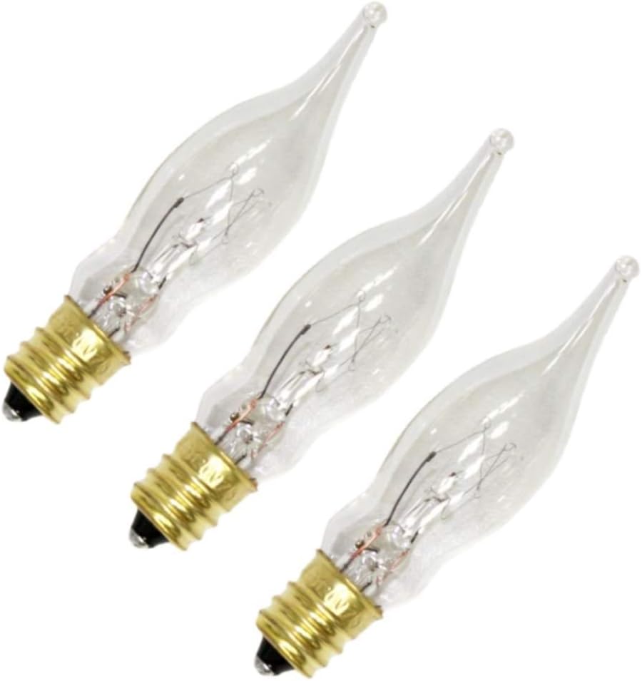 Westinghouse Flame Tip Incandescent Lamp 7-1/2 W Candelabra Clear Card Card of 3