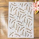 Pochoirs réutilisables pour peinture, format A4, 29 x 21 cm, motif épi de blé, pour peinture sur bois, toile, sol, mur, carrelage, tissu, meubles