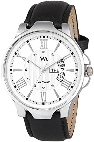 Watch Me AW 2021 Analogue Men's Watch (White Dial Black Colored Strap)