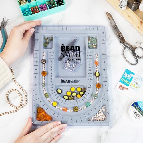 Image of The Beadsmith Bead Board with Cover, Grey Flocked (Pack of 2)