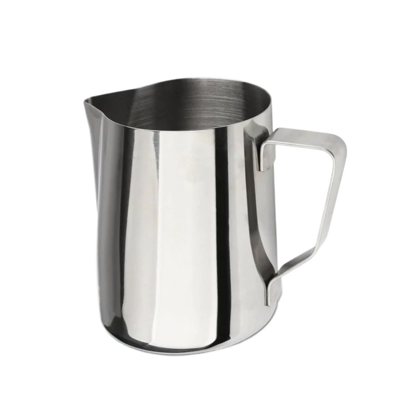 LINYpA66 Stainless Steel Milk Pitcher Milk Frothing Jug Coffee Pitcher Steaming Stainless Steel Milk Coffee Barista Milk Jug (350ML-600ML)(350ML)