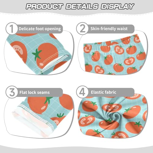 Girls Leggings Tomato Texture Healthy Food Toddler Girls Clothes Leggings for Girls Toddler Girls Leggings 3-4T3