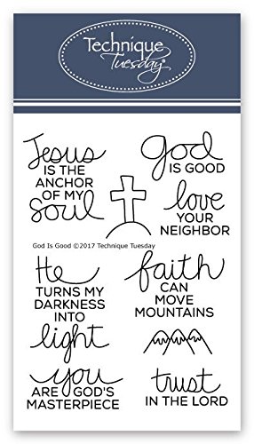God is Good Clear Stamps | Stamps Christian | Clear Rubber Stamps | Photopolymer Stamps | Card Making Supplies