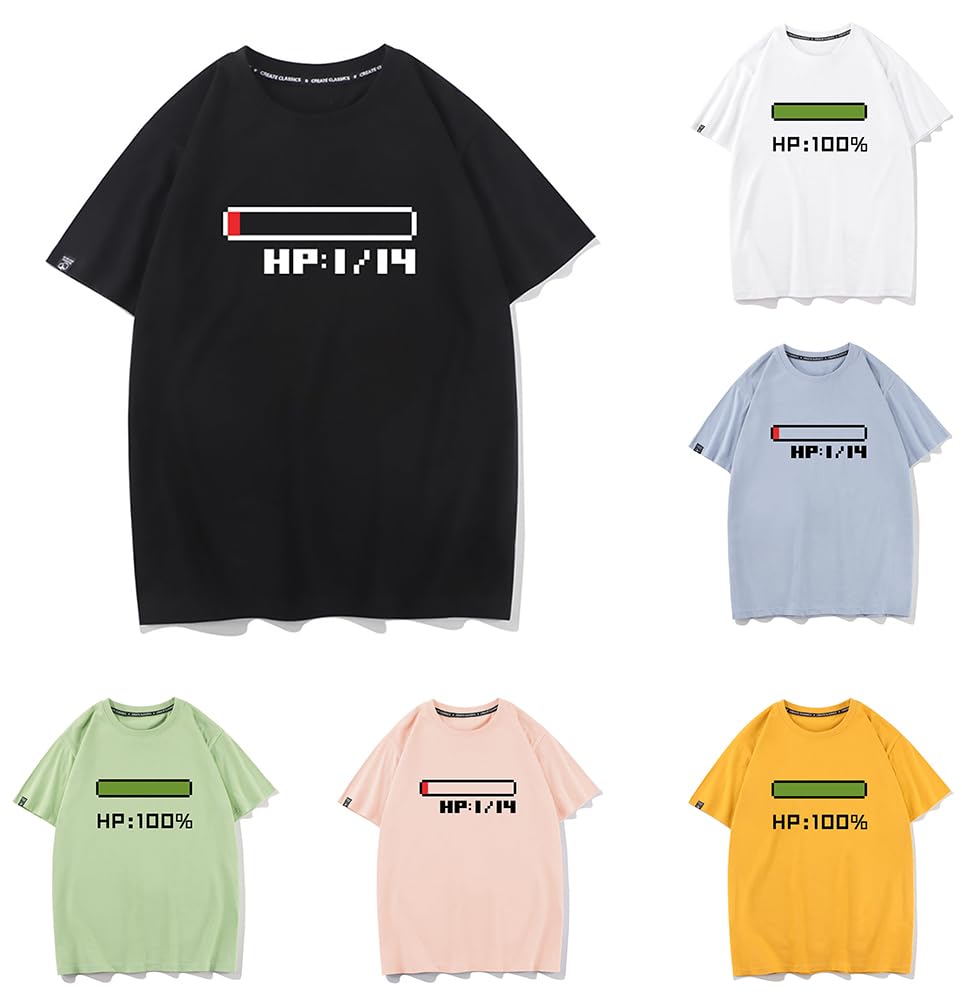 Amazon.co.jp: Tシャツ HP ゲーム 体力ケージ 非公式 四季通用 メンズ レディース 半袖 綿 コットン ゆったり プリント シンプル  オシャレ かっこいい ハロウィン クリスマス イベント パーティー (E01,XXL) : おもちゃ