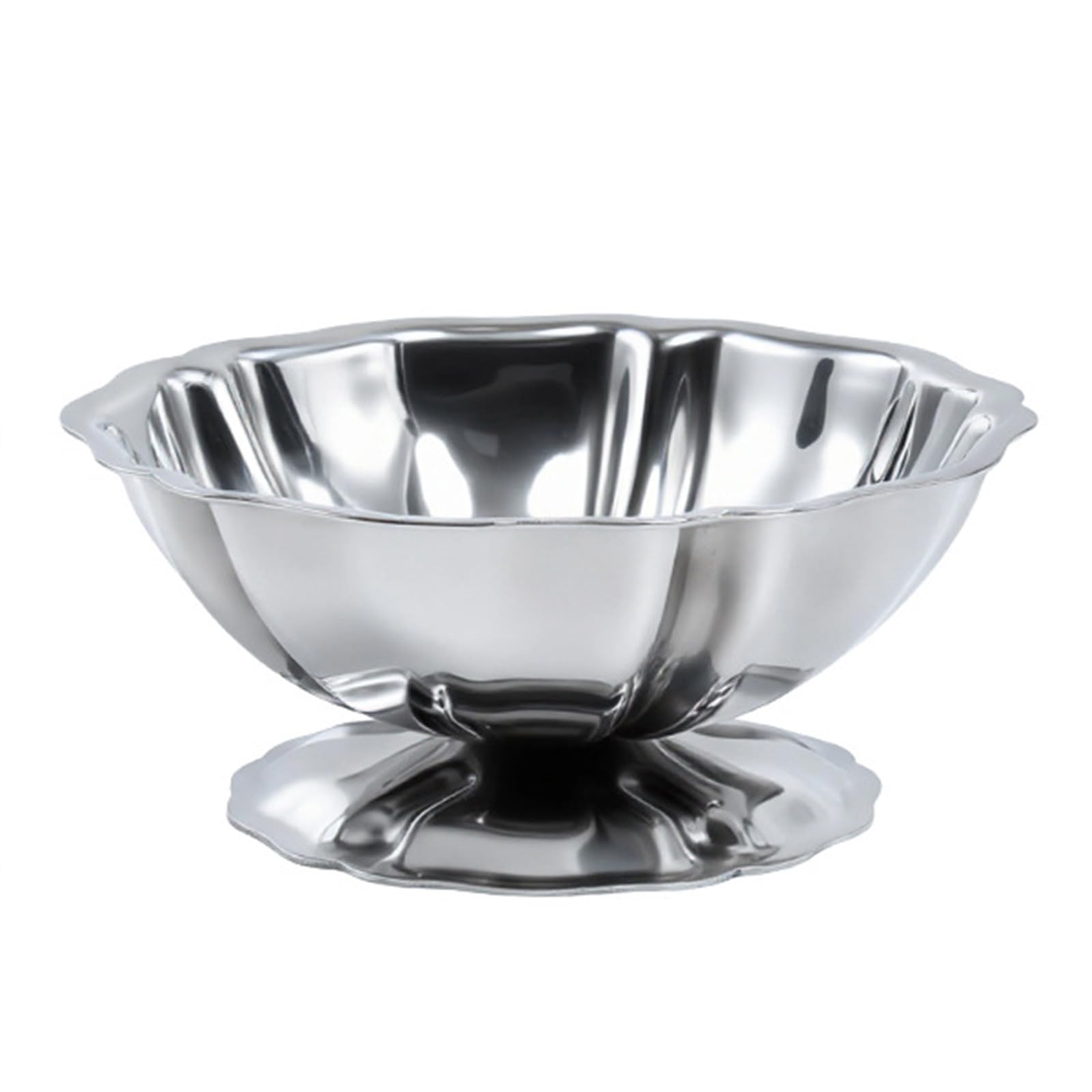 Nvoqilin F Multipurpose Ooted Stainless Steel Dessert Bowl Ice Cream Puddings Serving Cup Or Restaurants And Amily Gatherings Elegant High Ooted Stainless Steel Serving Cup Or Desserts Ice Cream Snacks