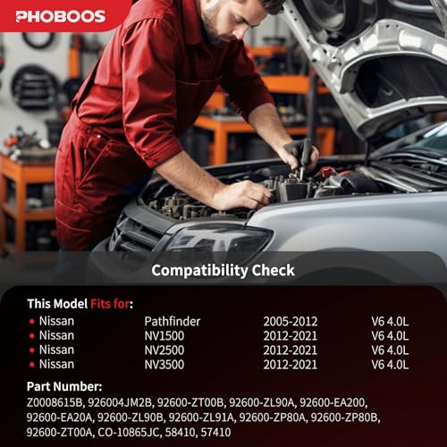 PHOBOOS A/C Compressor with Clutch Compatible with Nissan by PHOBOOS - Used condition - Image 2