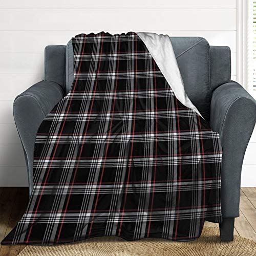 Flannel Fleece Throw Blanket Golf Gti Plaid Pattern Light Weight Air-Conditioned Quilts For Birthday Gifts Machine Washable Fluffy Blanket For Women Men, 50 X 60 In #TOP5
