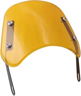 JCMLDN Motocicleta Parabrisas Deflector De Viento para Parabrisas De Motocicleta En 4 Colores para para SRX600 para SRX400 para SRX250 6,5 "-9,45" Faro Carenado Visera (Color : Amarillo)