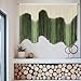 IOWER Large Macrame Wall Hanging Boho Wall Art Green Fiber Dip-Dyed Handmade Macrame Cord for Headboard Bedroom Living Room Fireplace 57