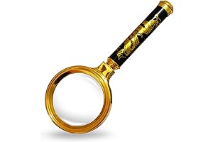 Magnifying Glass - 10X Handheld Magnifier for Meticulous Coin Inspection