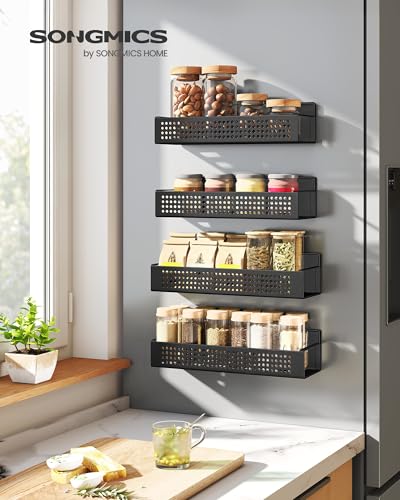 Save 50% on SONGMICS 4-Pack Magnetic Spice Rack - Image 3