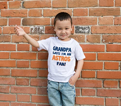 NanyCrafts' Grandpa Says I'm an Astros Fan Kids Shirt, Children Astros Fan2