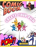 Blank Comic Book: Create Your Own Comics | Large 8.5” x 11”| Blank Panels for Kids, Teens, and Adults