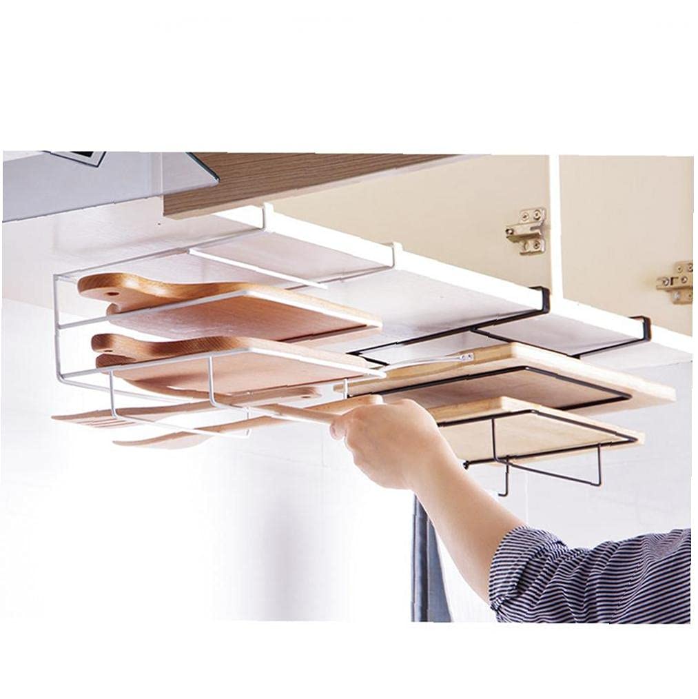 TOSSPER Kitchen Storage Drainboard Pan Lid Shelf Metal Hanging Cutting Board Stand Draining Rack Organizer 25.5 * 24.0 * 10.5cm