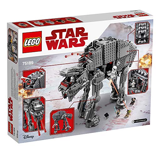 Image of LEGO Star Wars First Order Heavy Assault Walker 75189 Building Kit (1376 Piece), Multicolor
