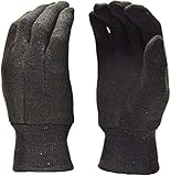 Memphis 7100P Brown Jersey Work Gloves All Cotton, Size Large (12 Pair)