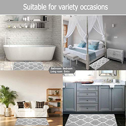 HEBE Large Bath Rug Runner for Bathroom 55