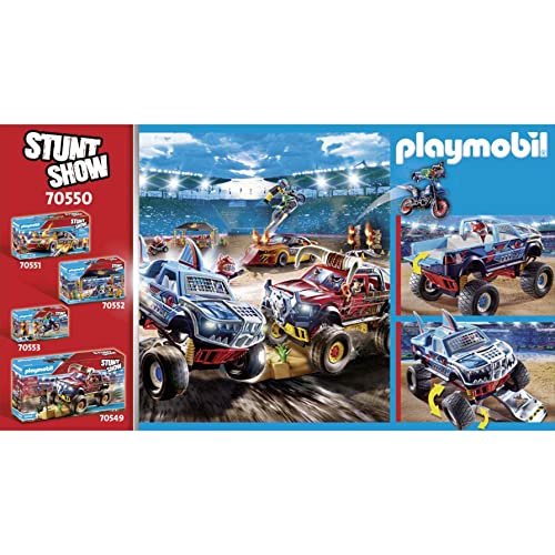 Playmobil 70550 Stunt Show Shark Monster Truck, for Children Ages 4 - 10