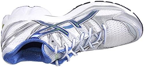 ASICS Tênis de corrida feminino Gel-Nimbus 12, Branco/Delphinium