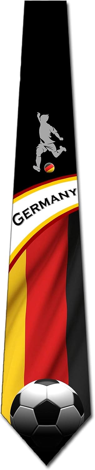 Three Rooker Soccer Ties Mens Germany Tie Sports Necktie