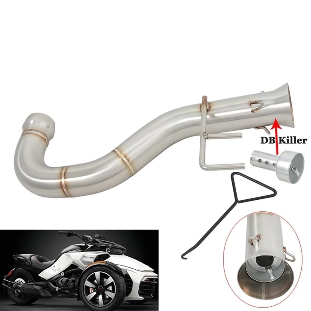 Silenziatore Tubo Scarico Per Can-Am Per Spyder F3 1330 Per Lo Sport Begrenzte Per Tourer Per Roadster 2007-2022 Moto Di Scarico Fuga S Mid Collegamento Tubo DB Killer