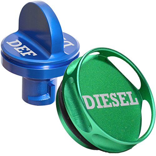 COMBO PACK Diesel Fuel Cap + DEF Cap Accessory for Dodge RAM TRUCK 1500 2500 3500 (2013