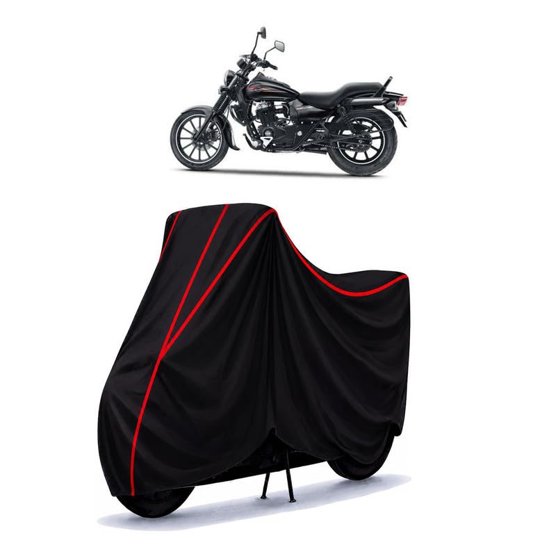 Image of Bajaj Avenger 400 Water Resistant Bike Cover for All Motorcycles & Rain | Heavy Duty Taffeta Fabric | UV Protection, Dustproof, Scratchproof | All Weather Two Wheeler Body Cover with Elastic Bottom