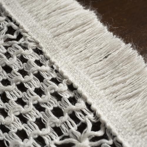 Chemin de table bohème rustique macramé long décoration salon chambre