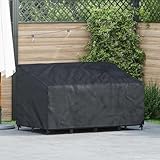 Abdeckung für Gartenbank aus 420D Oxford Stoff, 160 x 100 x 89 cm, wasserdichte Schutzhülle mit UV-Schutz, winddicht und reißfest, ideal für Garten Terrasse Balkon Outdoor Nutzung