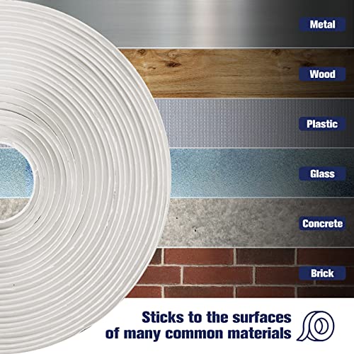 Paulinn Butyl Tape Rv, Marine Boat Windows Repair Sealant Putty Caulking Tape Butyl Rubber Seal Tape For Camper/Marine/Outdoor Waterproof Repair/Plumbing/Epdm Roof Patching, 1/8" X 3/4" X 30 Ft White #TOP4