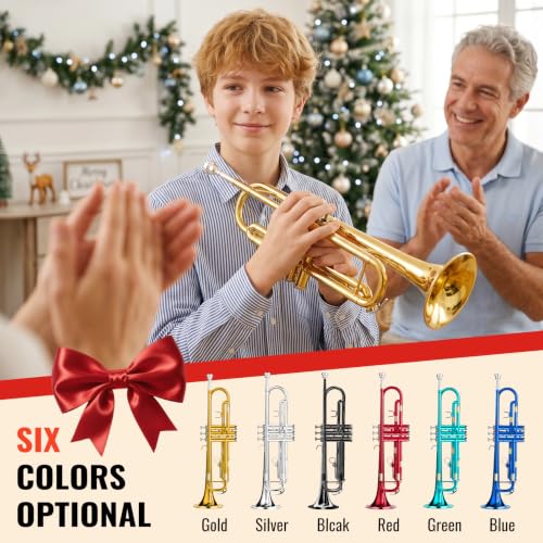 image for LeSage Bb Standard Trumpet Set for Beginner, Brass Student Trumpet Gol