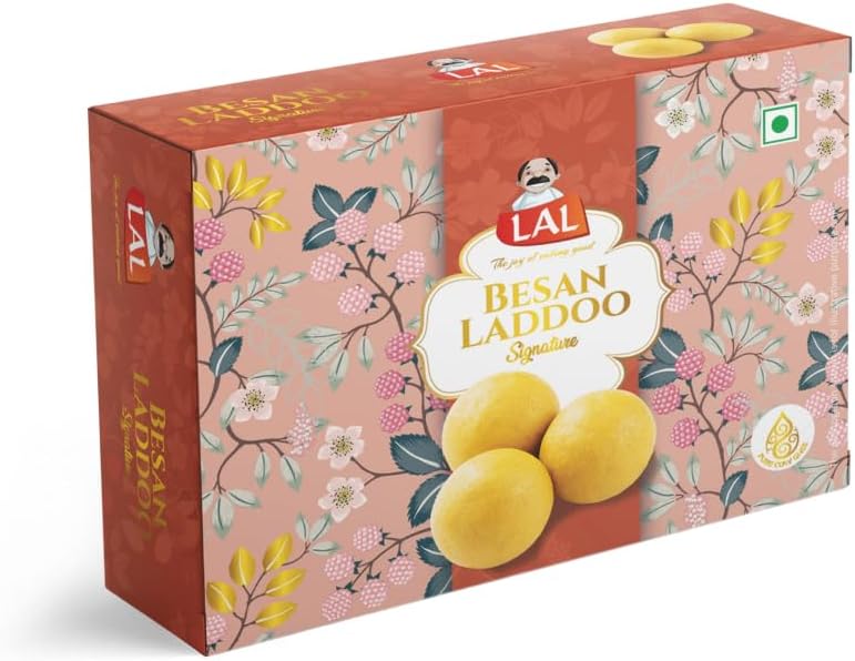 Sweets Besan Laddoo 400g | Authentic Indian Sweet | Made with Pure Desi Ghee | Traditional Gram Flour Laddu | Fresh & Ready to Eat | Festive Gift Box | Mithai for Gifting & Celebrations