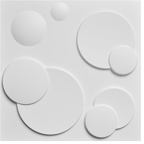 Art3d A10034 - Paneles de pared 3D color blanco