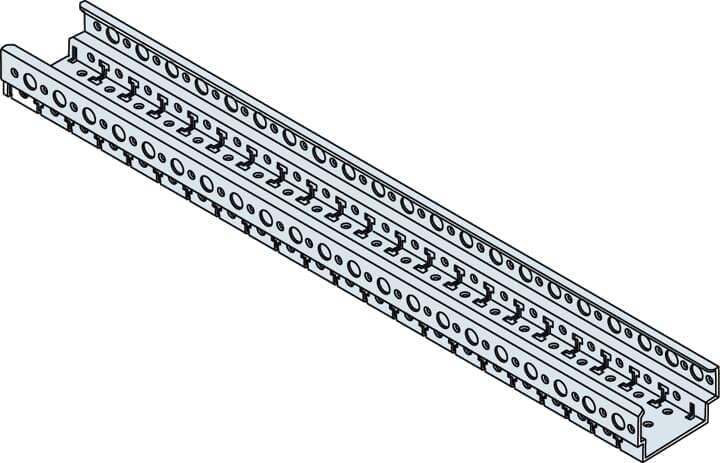 Traversin intermédiaire barre sous plafond 600 mm pour installation électrique de gaine