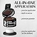 KAAL Hairline Powder for Concealing Hair Loss, Touch Up Powder for Hair Toppers, Eyebrows & Beards, Thinning Hair Fibers (Dark Brown)