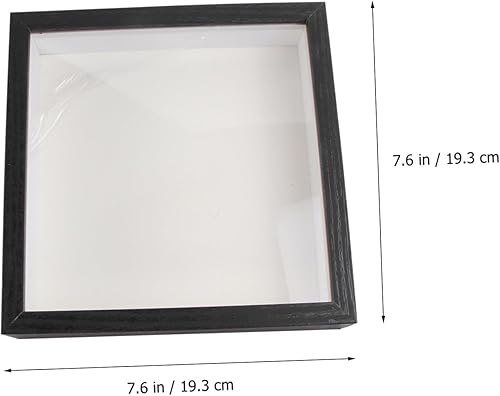 Miniatura 7 de IMIKEYA Elegante foto espécimen marco vidrio titular negro final para el café casero dic