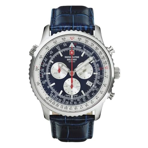 Swiss Alpine Military 7078.9535 chronograaf Heren Horloge 45 mm
