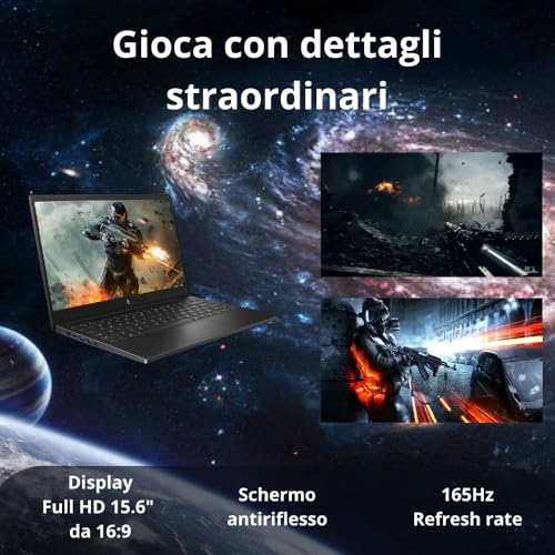 Nitro V15 Pc Gaming, Notebook Gaming AMD RYZEN7 7735HS, 32GB RAM DDR5, SSD 1TB, Display 15,6" FHD IPS 165 Hz, NVIDIA GeForce RTX 4050 (6 GB GDDR6), Tastiera Retroilluminata, Laptop Gaming - Notebook - Immagine 2