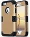 iPhone SE Case iPhone 5 Case 5S Case BENTOBEN 3 in 1 Shockproof Case for iPhone SE 5S 5 Gold/Black