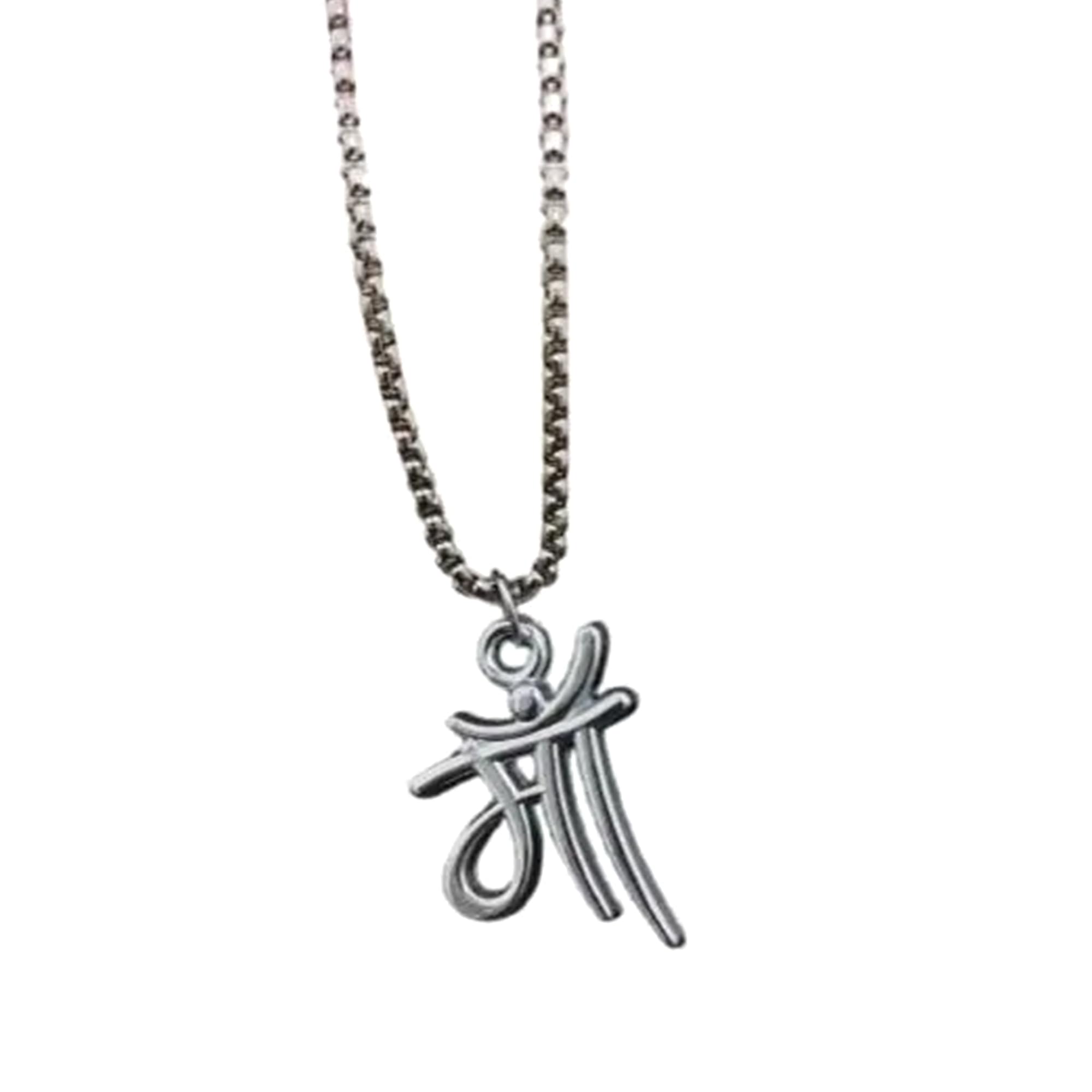 Spiritual Maa Locket Pendant for Men & Women: Rhodium-Finished Spiritual & Devotional Chain Necklace for Unisex – Symbol of Love & Strength – OSAK044-IR PENDANT-image-2