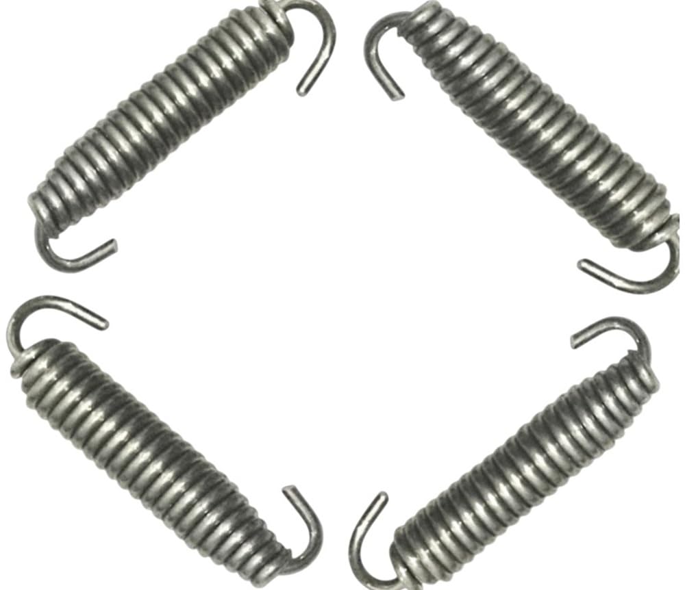 4 Pcs Stainless Steel Exhaust Springs 40-80mm Hook to Hook | Motorcycle Expansion Chambers Muffler Pipe Clamps 40mm 50mm 60mm 70mm 80mm (80mm)