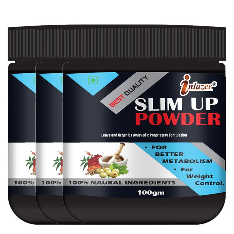 Inlazer Slim Up Weight Loss Powder For Protein & Ayurvedic Herb for Weight Manage| Natural Stimulant Free Fat Loss/Weight Formula-100% Ayurvedic Powder-image-37