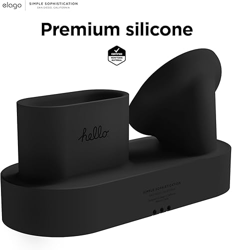 Miniatura 7 de elago Estación de carga MS 2 - Compatible con iPhone 171615141312, AirPods Pro 2Pro, AirPods 43 y todas las series de Apple Watch negro cables de