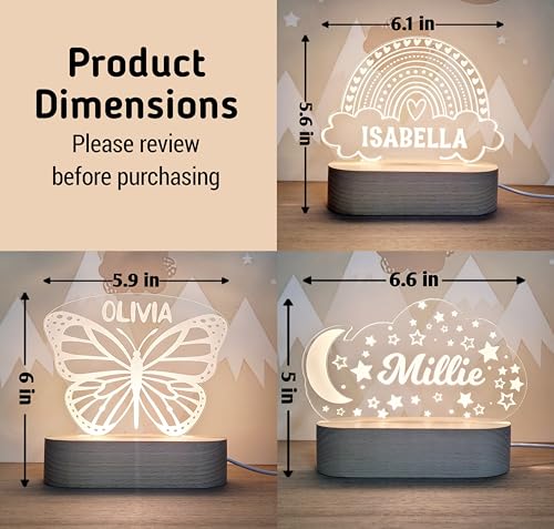 Lámpara personalizada para bebé con luz nocturna miniatura 3
