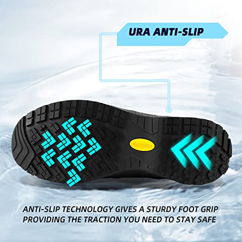 Aehao Non Slip Food Service Shoes Waterproof Work Shoes For Men Breathable Chef Shoes Comfortable Kitchen Shoes Slip Resistant Work Sneaker Slip On Shoes For Restaurant,Walking,Standing #TOP3