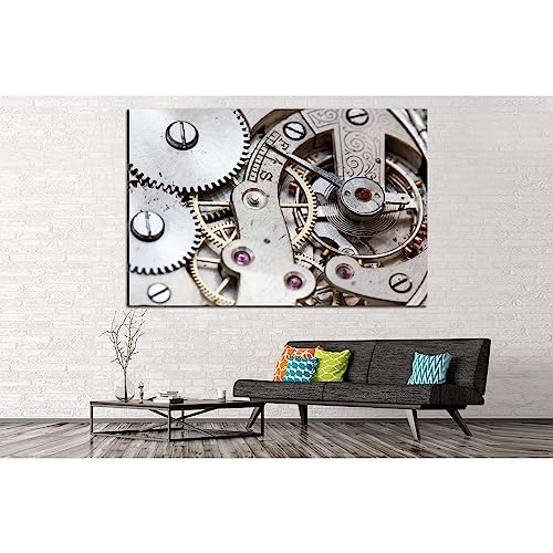 Horloge murale №216 ZELLART tableau déco salon 60 x 40 cm