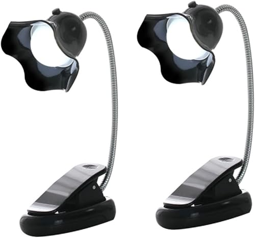 DOITOOL Lámparas de mesa 2 unids USB luz de lectura luz de lectura lámparas de lectura para cama Cuidado de los ojos lámpara recargable de lectura