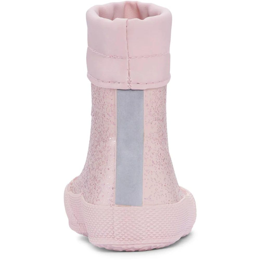 Bundgaard Flexible, leichte Barfuß- Gummistiefel Kurzschaft + Winterfutter MALIK in Old Rose Sparkle